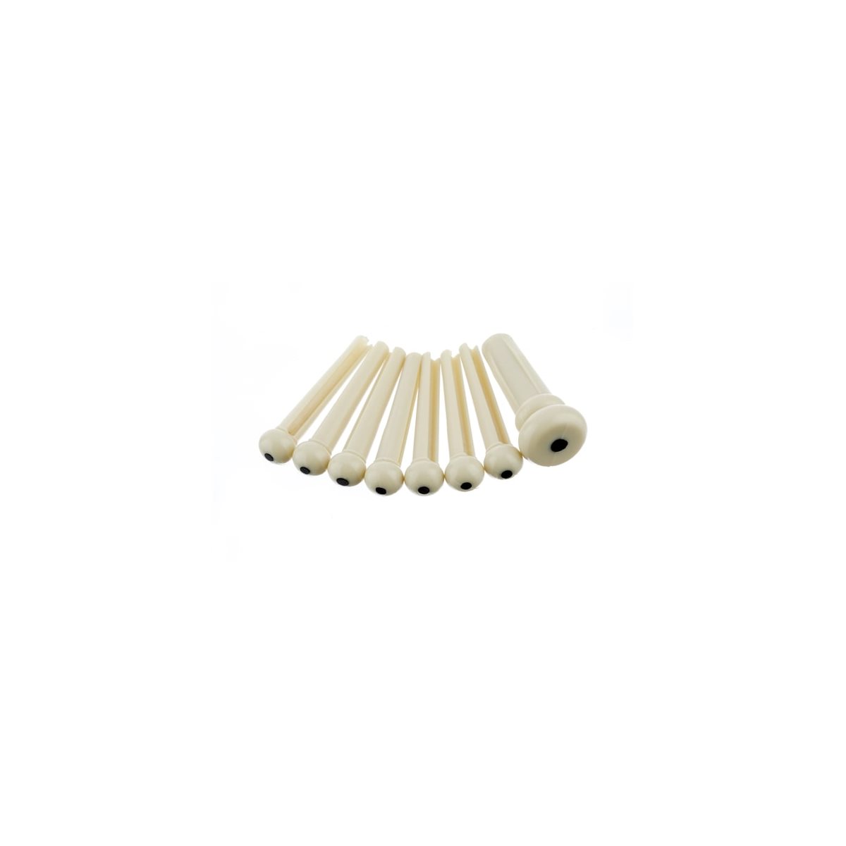 FENDER - ACOUSTIC GUITAR BRIDGE PIN SETS - IVORY WHITE WITH BLACK DOT